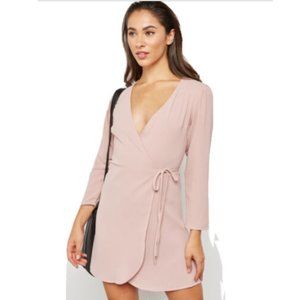 Topshop Blush Wrap Dress